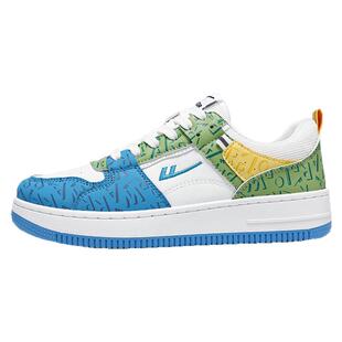 回力鸳鸯鞋男鞋春季新款国潮百搭情侣涂鸦板鞋男士低帮双色运动鞋