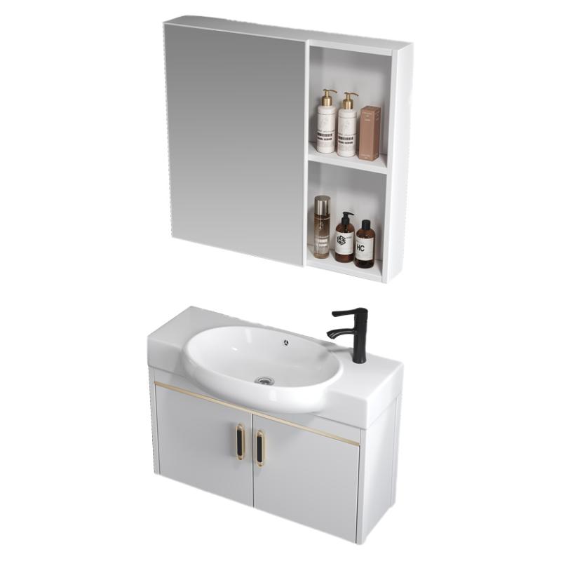 卫生间小户型浴室柜组合挂墙洗手盆窄长洗脸盆迷你小号洗漱台面盆