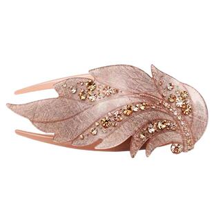 韩国水钻发饰品韩版大号盘发鸭嘴夹鱼嘴夹子发卡妈妈头饰后脑勺夹