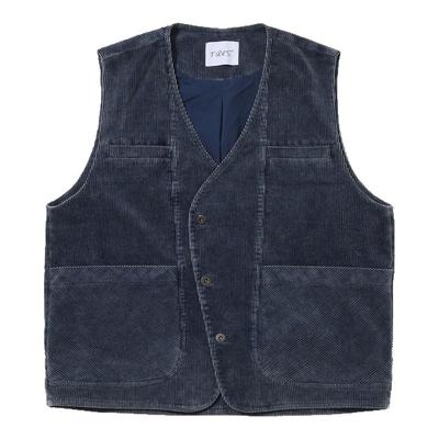 复古灯芯绒马甲背心洗水TIRES