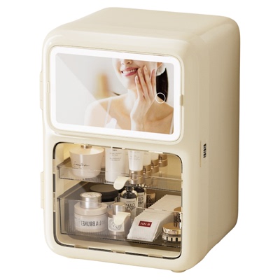 高颜值化妆品收纳柜】带补光镜