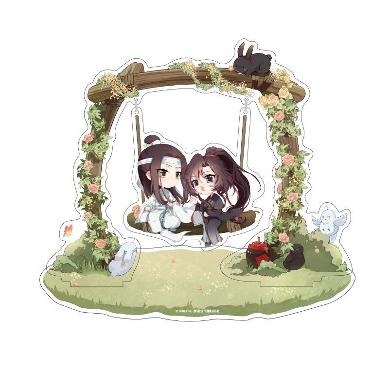南漫社正版 魔道祖师动画周边魏无羡蓝忘机花卉秋千立牌墨香铜臭