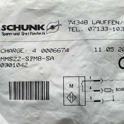 议价-SCHUNK雄克MMS22-SPM8-SA传感器030104