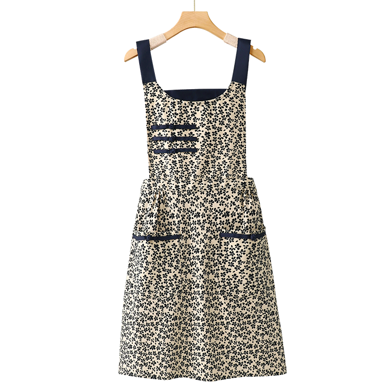 做饭围裙网红同款家用厨房2025新款韩式美甲店日韩系时尚工作服女