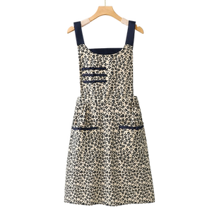 灯芯绒时尚围裙工作服女