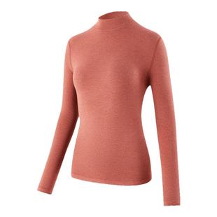 半高领羊绒保暖内衣女士秋冬季发热加绒加厚打底衫上衣秋衣保暖衣