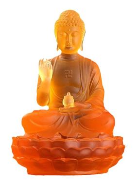 释迦摩尼药师佛居家琉璃佛像摆件