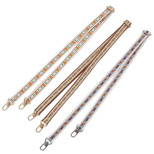 加厚包包肩带相机水杯调节民族风花刺绣帆布双扣手机壳斜挎背挂绳