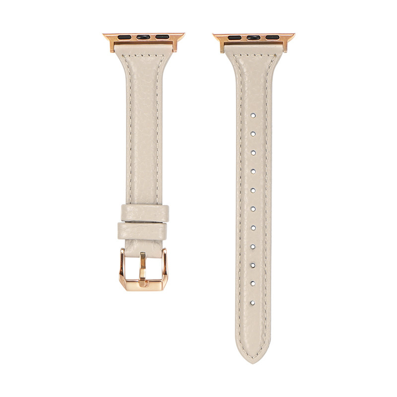iserisewatch适用iwatchs11表带applewatchs9苹果手表10代皮质夏天s6/7创意高级粉色柔软