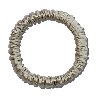 重磅真丝发圈 100%加厚桑蚕丝小号1cm细发绳纯手工高端发饰