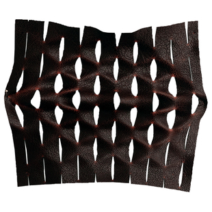 事儿THINGER 异变·应力变色仿皮-拉花款 弹力切割皮革设计师面料