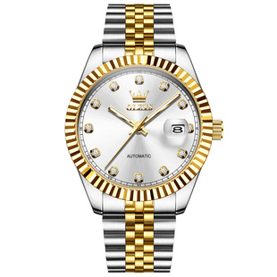 瑞士认证正品牌男士手表男款机械表全自动日志型简约商务防水男表