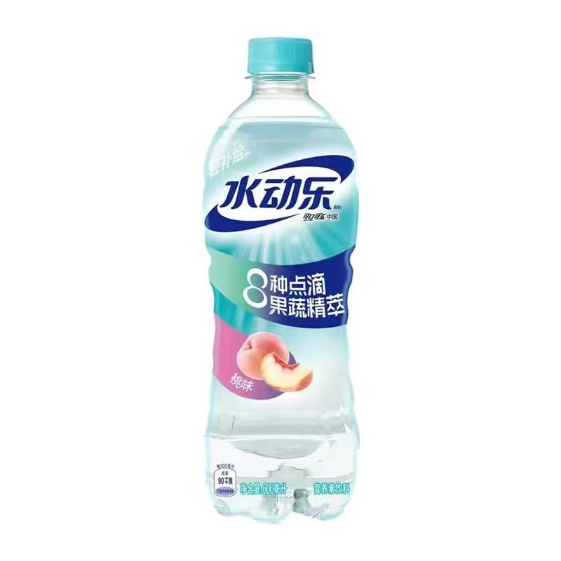 可口可乐水动乐果蔬柠檬莓果桃甜橙味 600ml*15瓶营养素饮料可乐