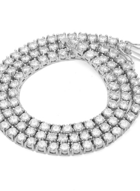 欧美高品质5A级锆石单排钻网球链