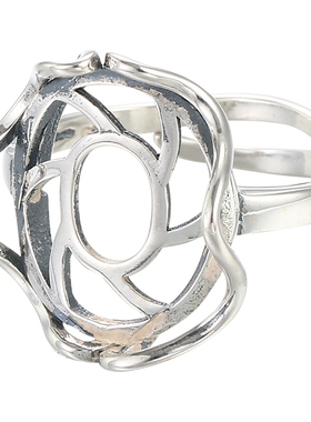 致闺蜜女s925银戒指空托