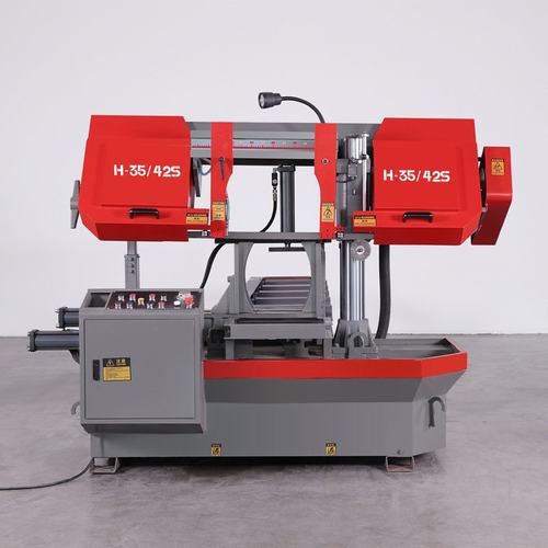 卧式金属带锯床GB4240整捆切割螺纹钢切割锯床卧式液压带锯机