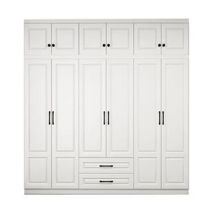 全实木衣柜家用卧室简易组装儿童柜子欧式爆款出租房用大衣橱定制