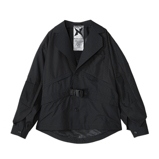 NORVINCY/诺凡希男式简约长袖高级感黑色时尚春秋季新品休闲西服