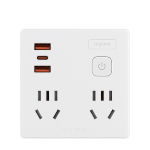 罗格朗86型插座充电插排排插插线板多功能家用转换器宿舍快充便携