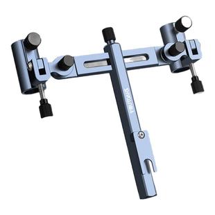 朝宇钓箱钓椅配件双炮台支架一拖二鱼杆支架架杆鱼竿架台钓竿支架