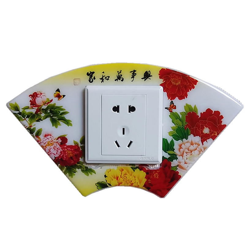 开关装饰贴墙贴免粘电源插座贴