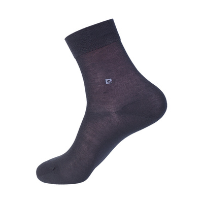 皮尔卡丹桑蚕丝商务防臭男士袜子