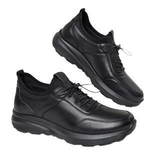 骆驼加绒男鞋真皮一脚蹬商务休闲软底鞋正装百搭运动皮鞋男士