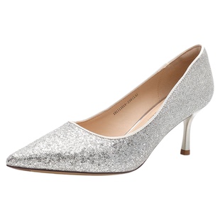 戈美其夏季女士高跟鞋通勤百搭气质优雅伴娘绝美时尚不累脚女单鞋