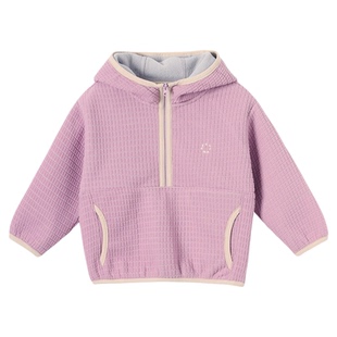 宝宝秋冬连帽加绒毛毛卫衣外套允儿妈女童冬季新款上衣儿童套头衫