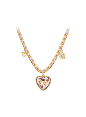 SHINE萱子迷彩系列爱心项链