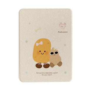 可爱土豆花生360旋转iPadPro2024保护套新款适用苹果iPadAir6/5保护壳13寸平板11寸10.2/10.9带笔槽mini6女款