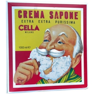 意大利cella剃须皂传统手工制作杏仁芦荟味男士剃须膏泡沫绵密