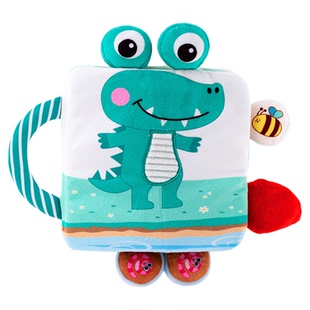 新生的儿摇铃铛布书早教撕不烂可啃咬婴儿玩具0-6月一岁宝宝益智