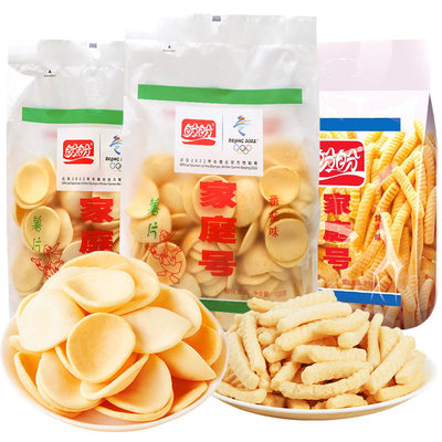 盼盼家庭号薯片虾条大袋怀旧零食