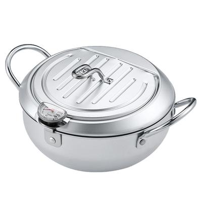 日本进口家用带温度计乐亭油炸锅