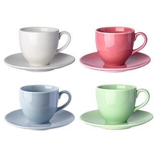 阿联酋进口RAK马卡龙色可爱下午茶具套装耐高温陶瓷杯碟咖啡杯子