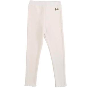 IVY HOUSE常春藤童装女童裤子冬季款 加绒木耳边打底裤休闲百搭