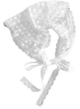 蕾丝头巾女韩版ins手工钩花