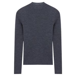 Basic House/百家好半高领白色百搭基础羊毛打底衫女极简通勤上衣