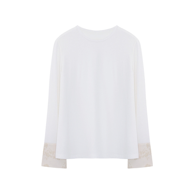 8【轻云袖】羊绒长袖打底圆领春秋套头显瘦休闲内搭上衣XNA0125