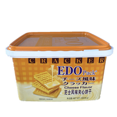 edo夹心饼干香港品牌柠檬味苏打