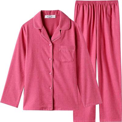 美标女士纯棉磨毛睡衣套装