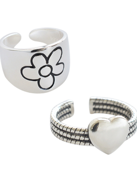 无怯个性多元素开口戒指