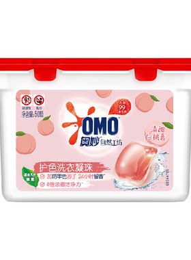 奥妙桃桃春日洗衣凝珠400g×1盒