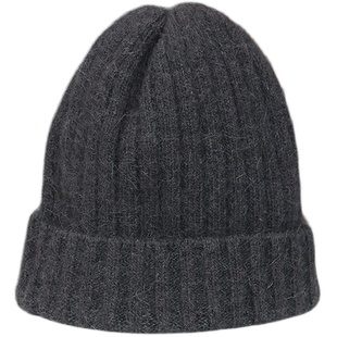 兔毛保暖毛线帽子女冬韩国东大门代购百搭针织护耳帽冷帽护耳帽潮