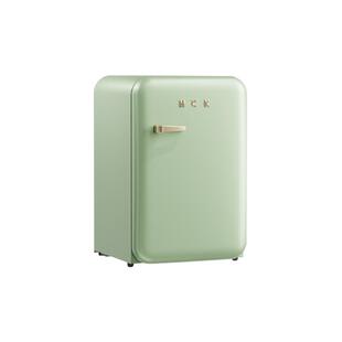 HCK哈士奇复古冰箱绿色家用客厅冷冻冷藏小型迷你网红可爱高颜值