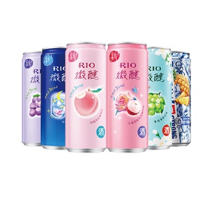 RIO锐澳果酒预调酒微醺强爽zero组合330ml*6罐