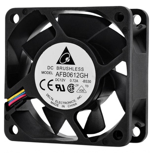 台达AFB0612GH暴力6025 12V0.72A机箱电源服务器双滚珠PWM风扇6CM