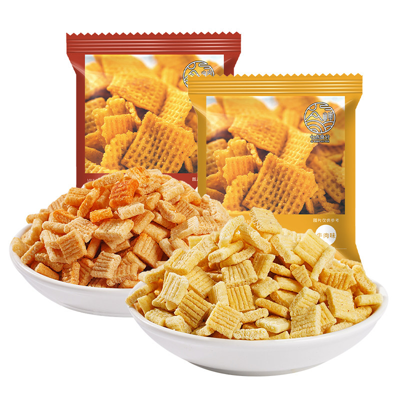 七点食分小米锅巴零食休闲小吃食品独立包装解馋薯片奖励零食批发