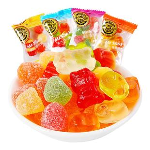 徐福记橡皮糖500g果汁软糖结婚庆喜糖果儿童零食散装批发官方正品